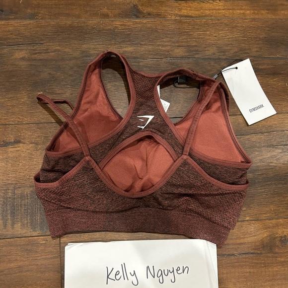 Gymshark Cherry brown bra small - Picture 2 of 2